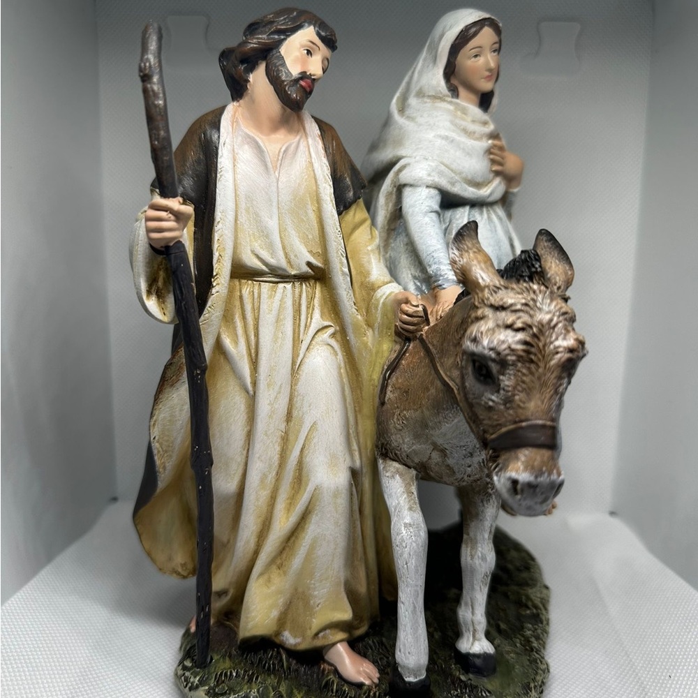Hand-Painted Nativity Scene Figurine